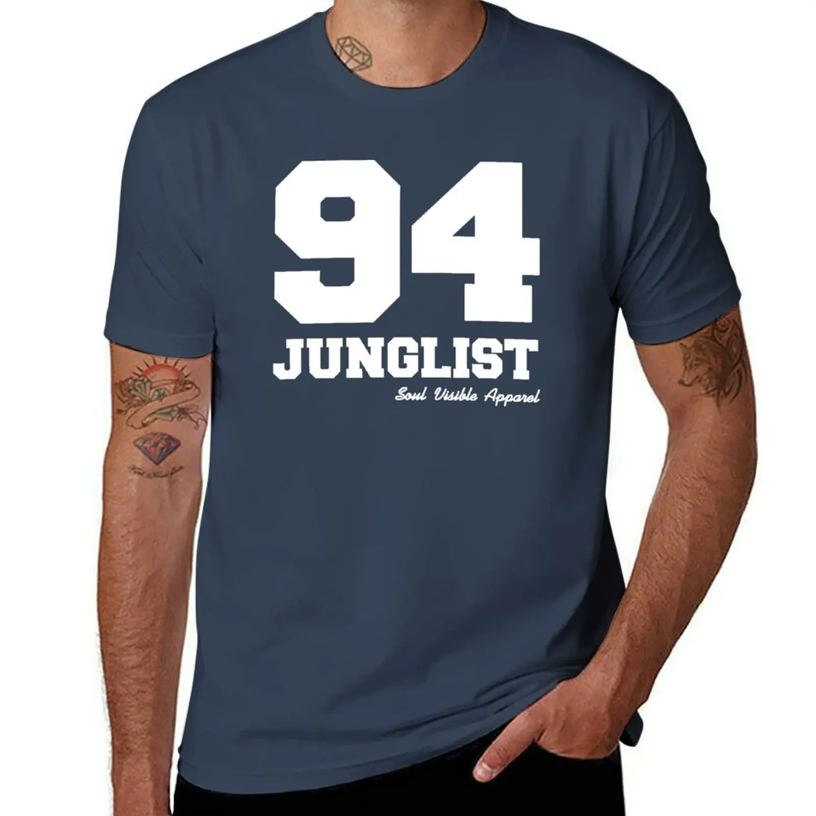 Футболка для меломана Junglist Drum & Bass Jungle, новые подарки и футболки, футболки с аниме, мужские футболки
