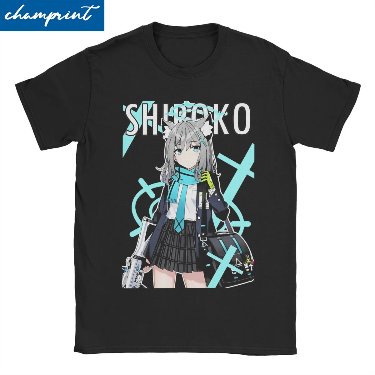 Футболки Shiroko Archives для мужчин и женщин, игровая мода, футболки из чистого хлопка, футболки с круглым воротником и короткими рукавами, идея подарка, топы
