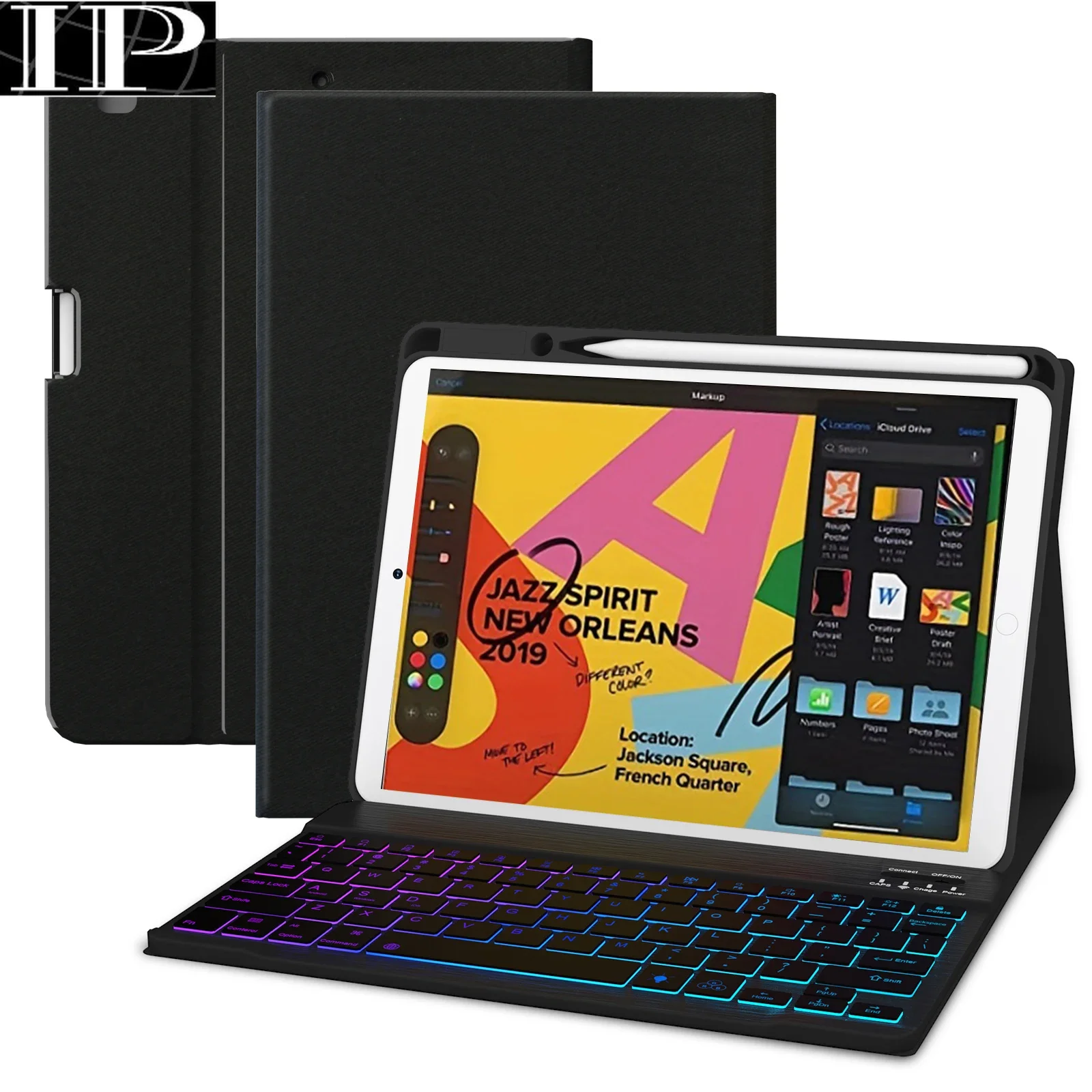 Чехол для клавиатуры iPad 9-го/8-7, поколения, 10,2 дюйма, 2021/2020/2019, чехол для iPad Pro 10,5 дюйма с клавиатурой, iPad Air 3 2019