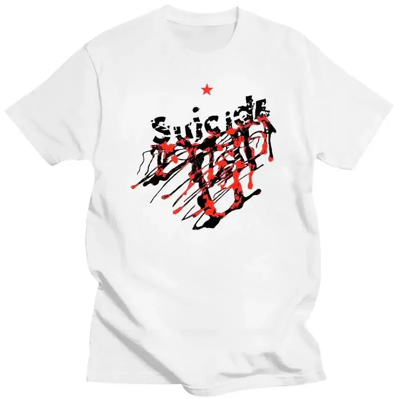 Футболка SUICIDDEE (Alan Vega Talking Heads Swans Neu Youth Devo), брендовая повседневная мужская футболка с коротким рукавом, мужская летняя футболка большого размера