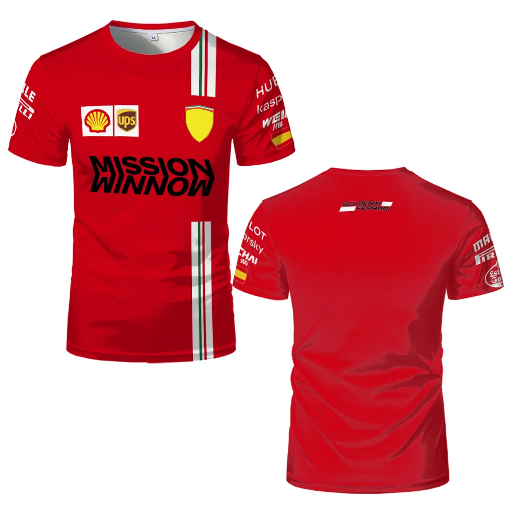 Большая аптечка Ferrari Box F1 Мужская Летняя мода уличная одежда с принтом 3D Формула 1 гоночная коробка верхняя детская футболка