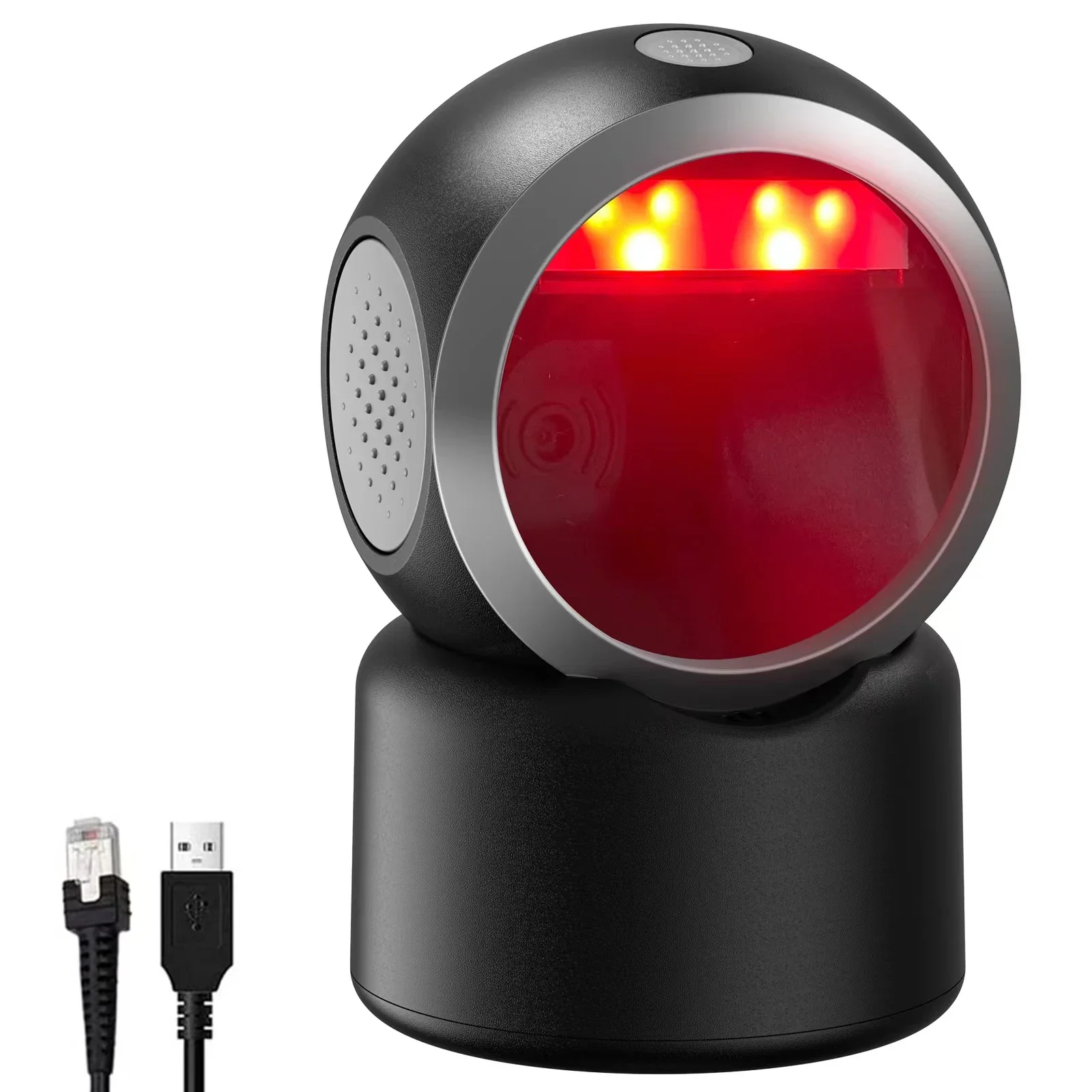 Настольный сканер штрих-кодов Symcode MJ-3300 1D 2D QR, устройство для чтения штрих-кодов USB, автоматический сканер штрих-кодов с датчиком изображения