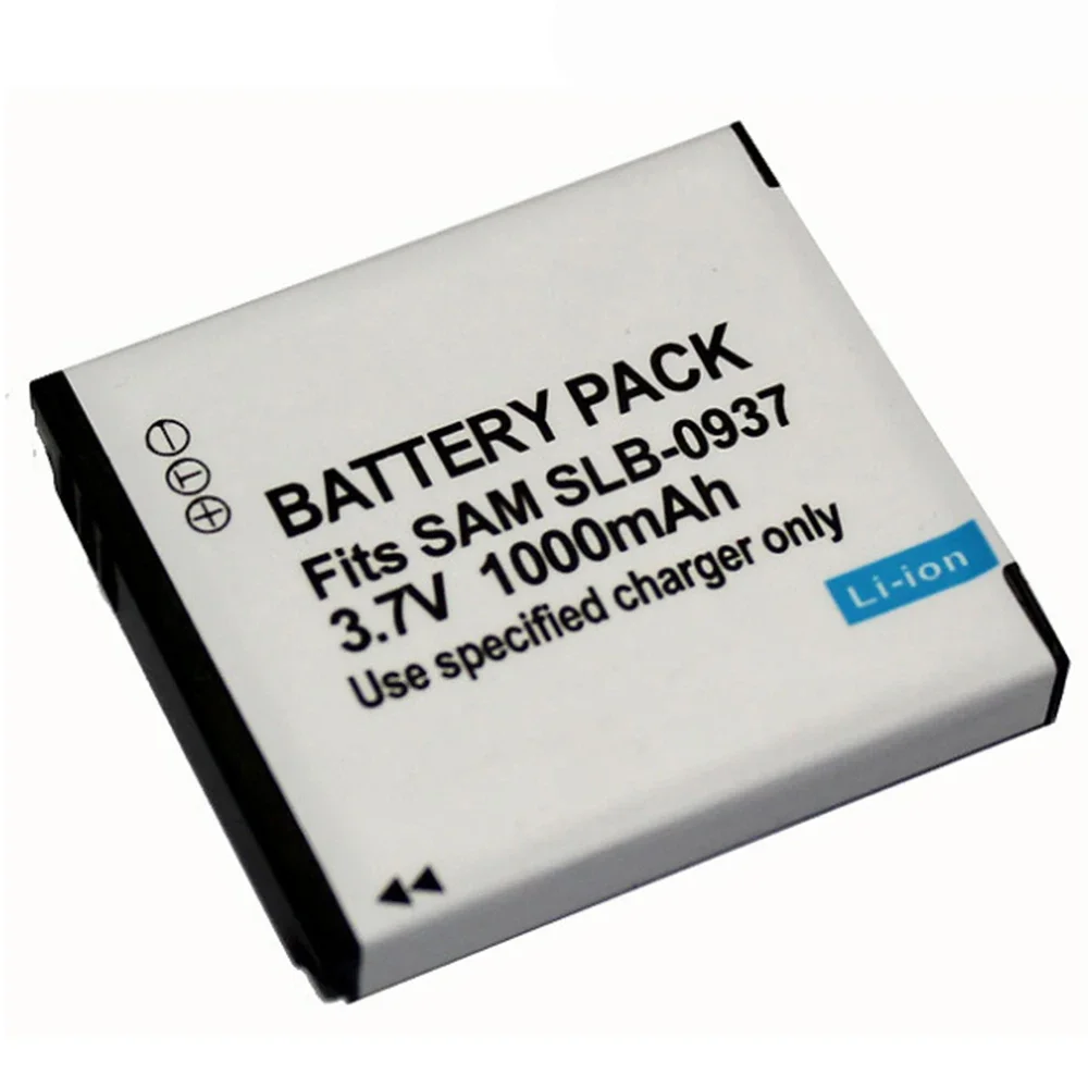 1000 мАч 3,7 В SLB-0937 SLB 0937 Перезаряжаемая батарея для цифровой камеры Samsung L730 L830 I8 NV33 NV4