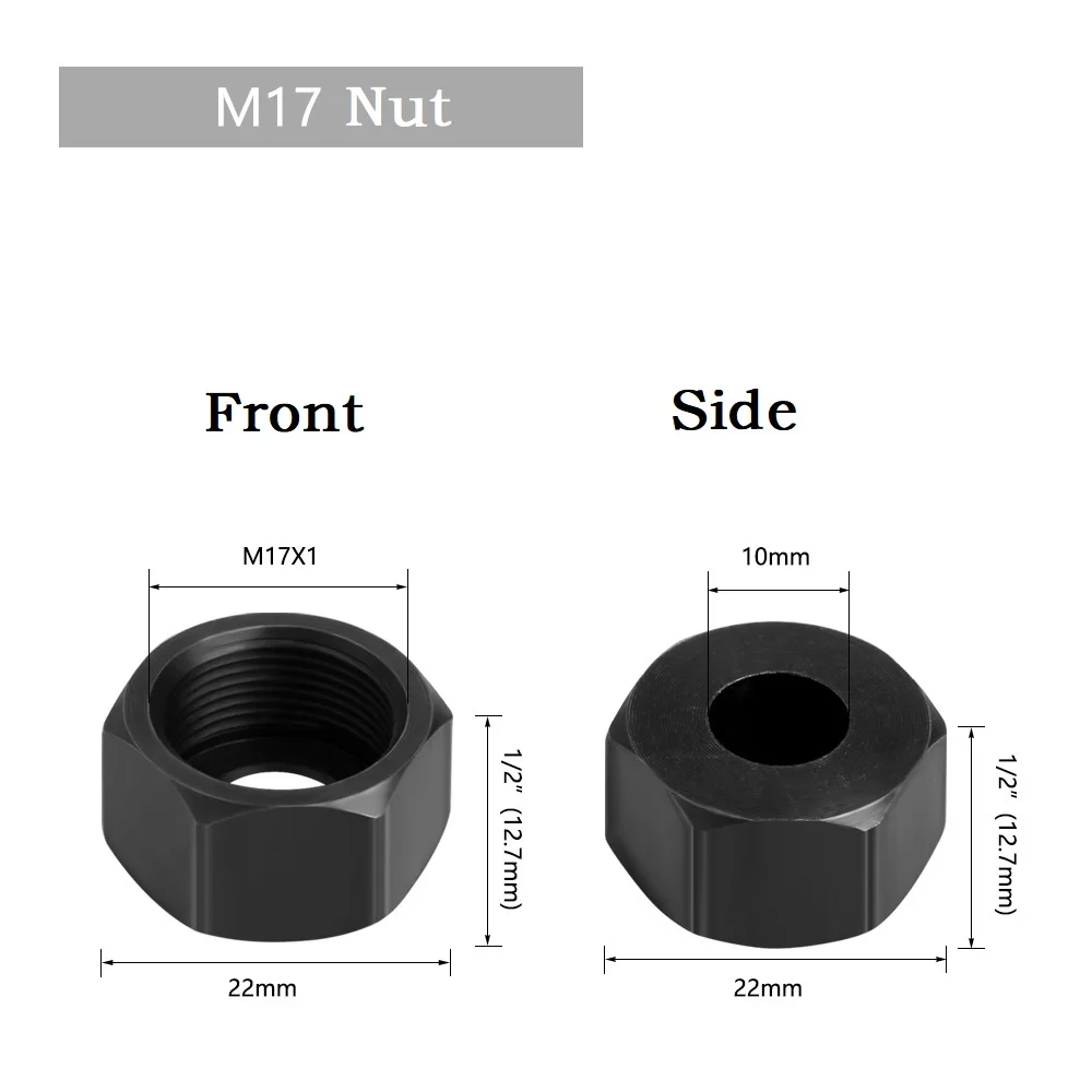 Переходник цангового патрона M17, 6-10 мм, аксессуары, запчасти для гравировального Станка из углеродистой стали, новинка