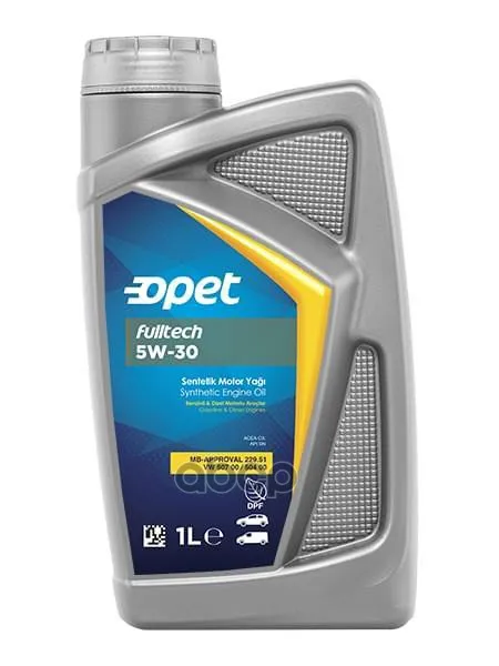 OPET Синт. Мот.Масло Fulltech 5w-30 Sn,C3 (1л) Mb: 229.51/Vw: 504 00/507 00/Bmw: Longlife-04/Porsche: C30
