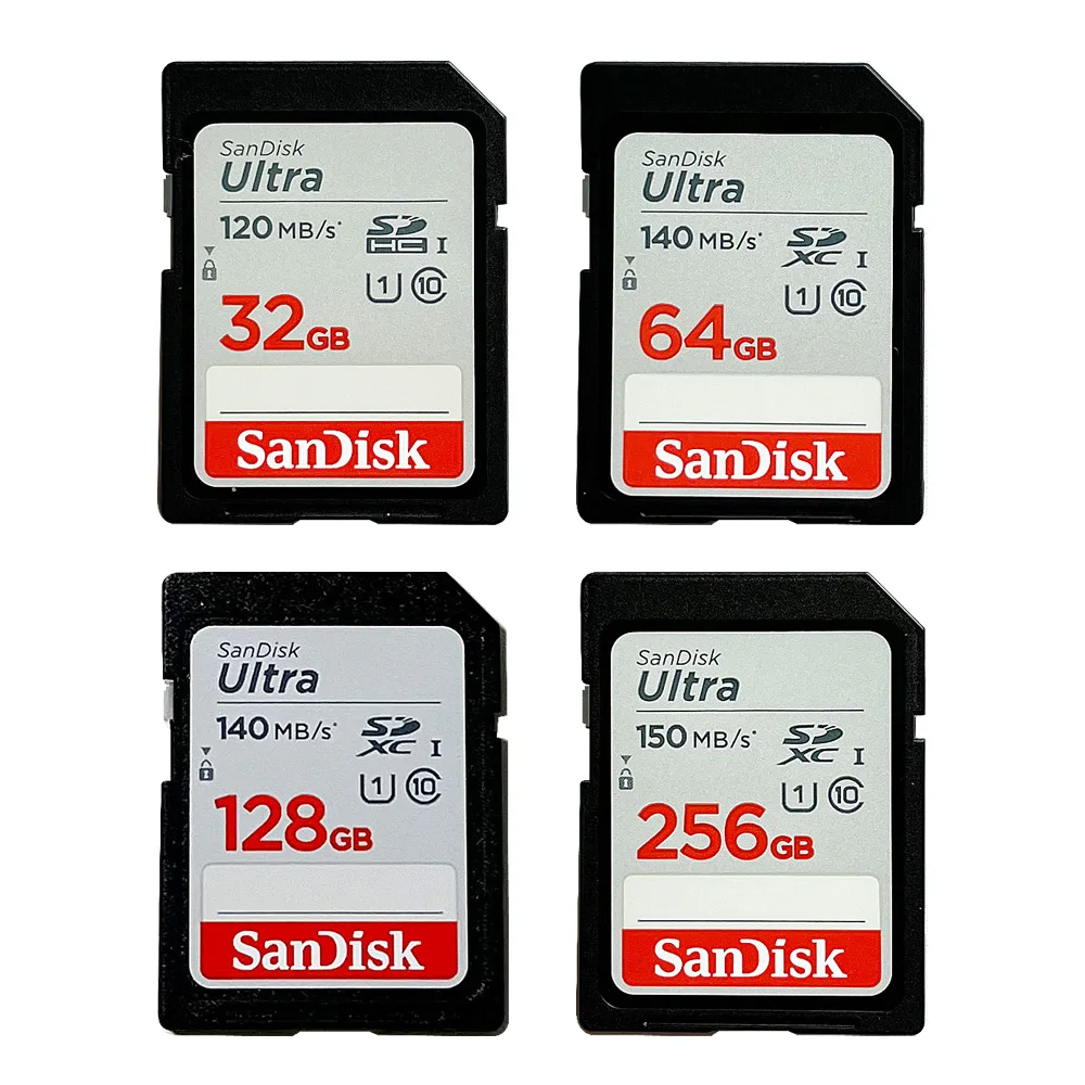 Карта SanDisk Ultra SDHC 32 ГБ UHS-I и SDXC 64 ГБ 128 ГБ 256 ГБ 512 ГБ UHS-I карта U1 Флэш-карта C10 для камеры Сделать лучшие фотографии