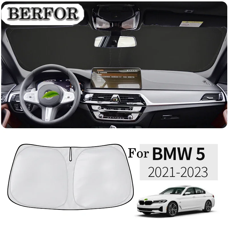 Для BMW 5 серии G30 G38 2017-2023, автомобильный наноизоляционный солнцезащитный козырек на лобовое стекло, УФ-блок, солнцезащитный козырек на переднее окно, складные автомобильные аксессуары