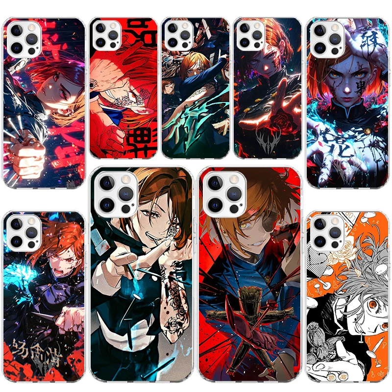Мягкий силиконовый чехол для телефона Kaisen J-Jujutsu Kugisaki Nobara для Apple iPhone 11 14 15 Plus 16 Pro Max 12 13 Mini 16E X XS 7 8 + Fu