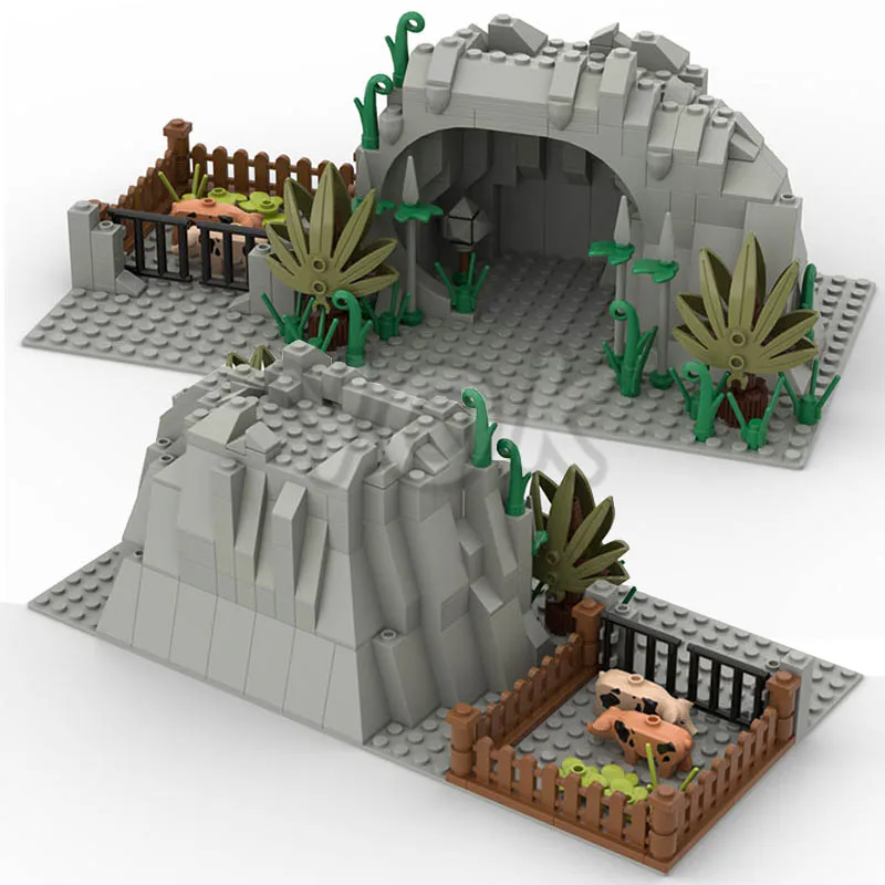 Фото Детали MOC для творчества, детали для сборки растений, фруктовых деревьев, свиней, ферм, пещер, курятник, игрушечные строительные блоки с изоб... №2