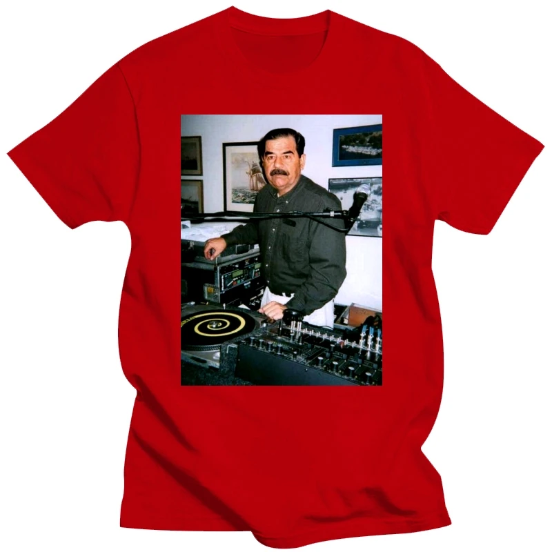 Футболка Homme, летняя мужская футболка DJ Saddam Hussein 35, футболка Technics 1200, Iraq House EDM, футболка унисекс в стиле хип-хоп для подростков (art.: 3920cd020d1fe) - 3920cd020d1fe