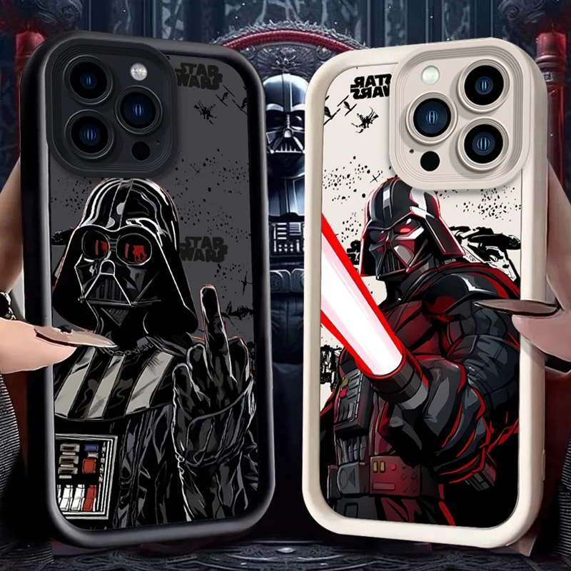 Мягкий чехол с Дартом Вейдером из «Звездных войн» для iPhone 15 14 13 12 11 Pro Max XS X XR 8 7 6S 6 Plus SE 2020, противоударный чехол из жидкого силикона