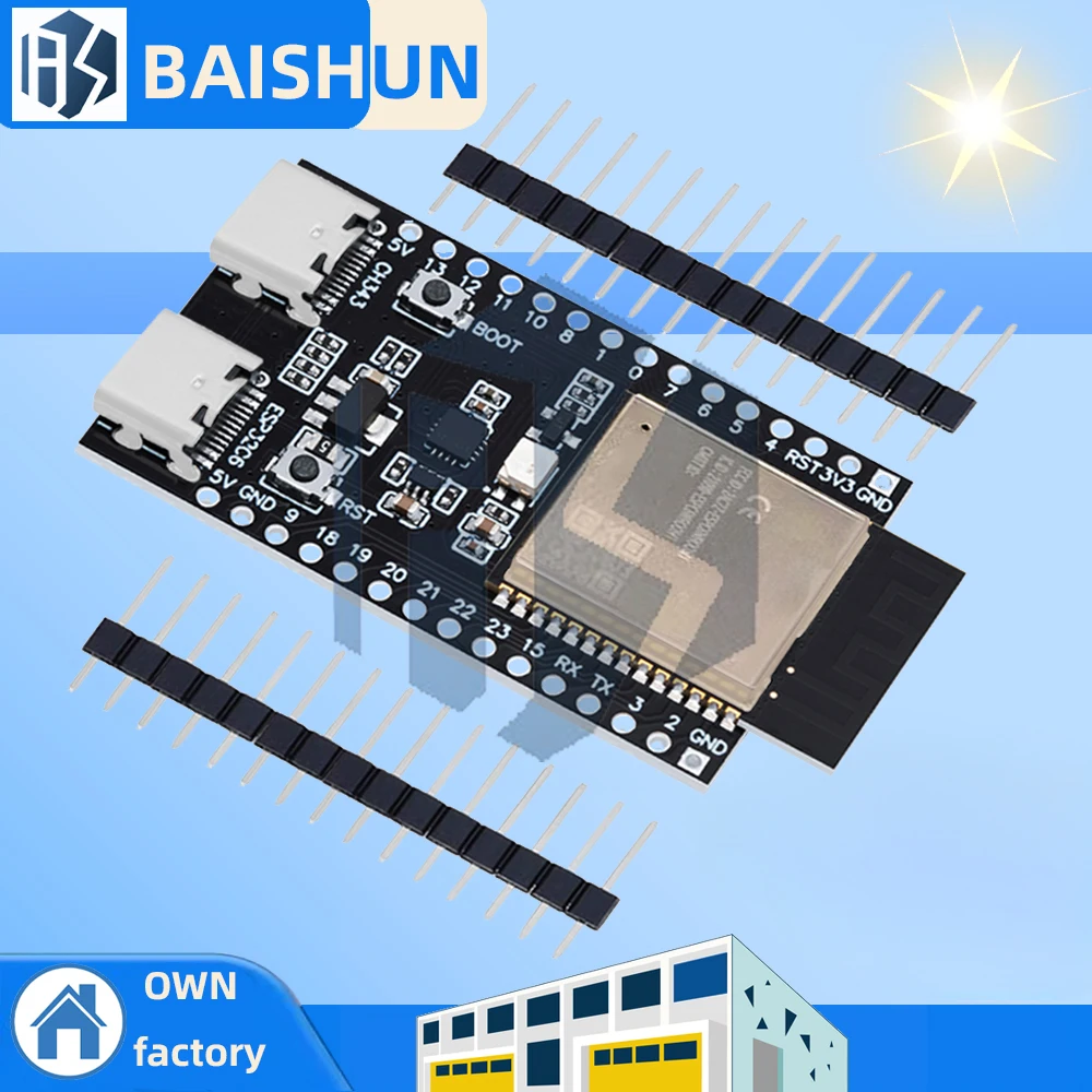 ESP32 / ESP32-C6 WiFi + Bluetooth Интернет вещей Двойная плата разработки Type-C Основная плата ESP32-C6-DevKit C N4R2 для Arduino