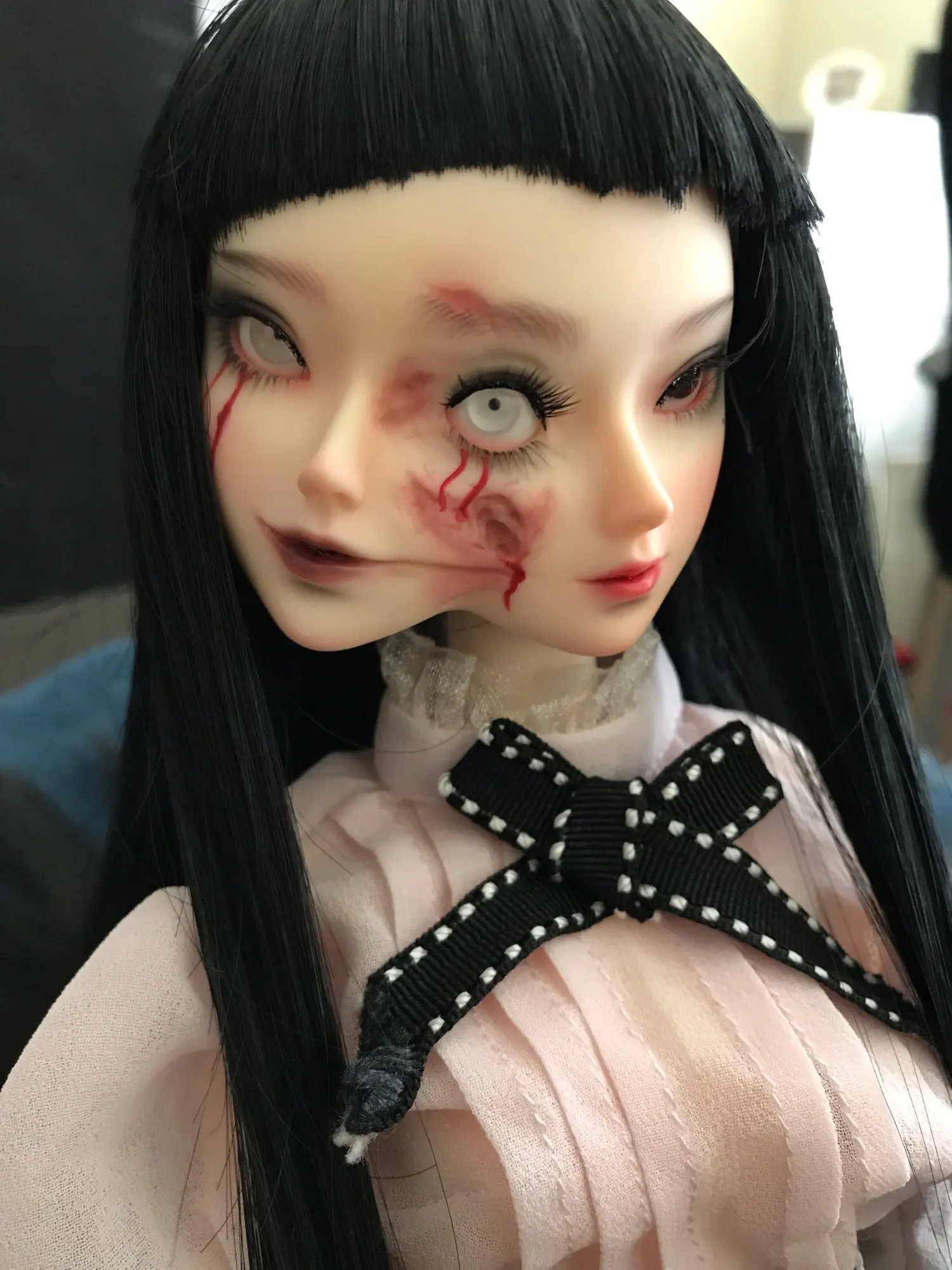 Новая оригинальная аутентичная женская кукла bjd/sd 1/4 mio Fujiang, белая ночная половина человека, двухсторонняя точка, бесплатная доставка