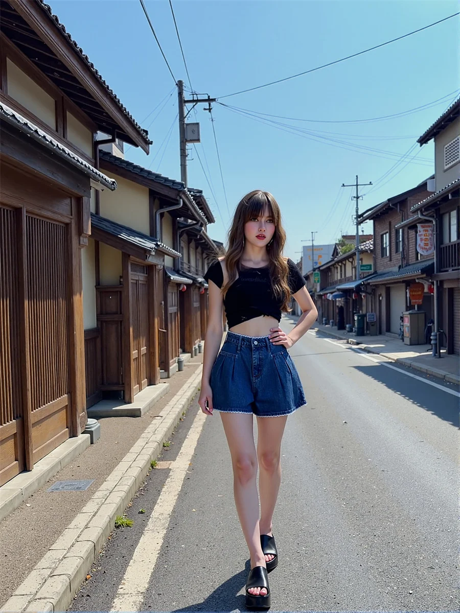 Фото Джинсовые темно-синие шорты женские Harajuku Y2k Джинсовые шорты Gyaru с низкой посадкой Джинсы Slim Fit Хипстерская модная японская мода Лето №3