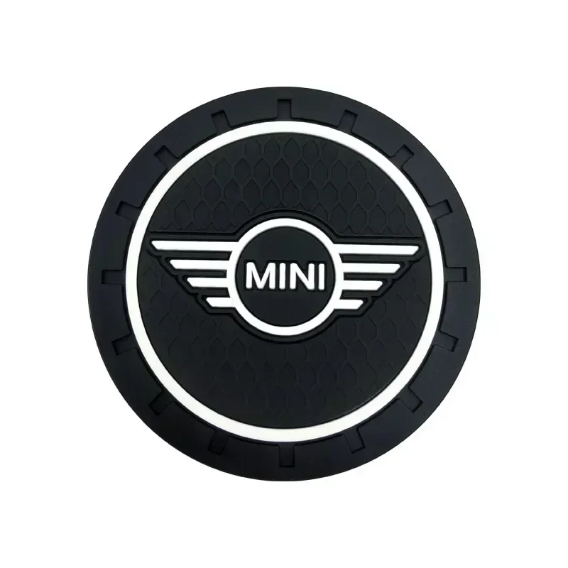Фото Для BMW MINI 1/2 шт. автомобильные подставки для чашки для воды противоскользящие силиконовые подставки автомобильные товары для BMW Mini Cooper R56 R50 R53 F56 R60 2011 201 №2
