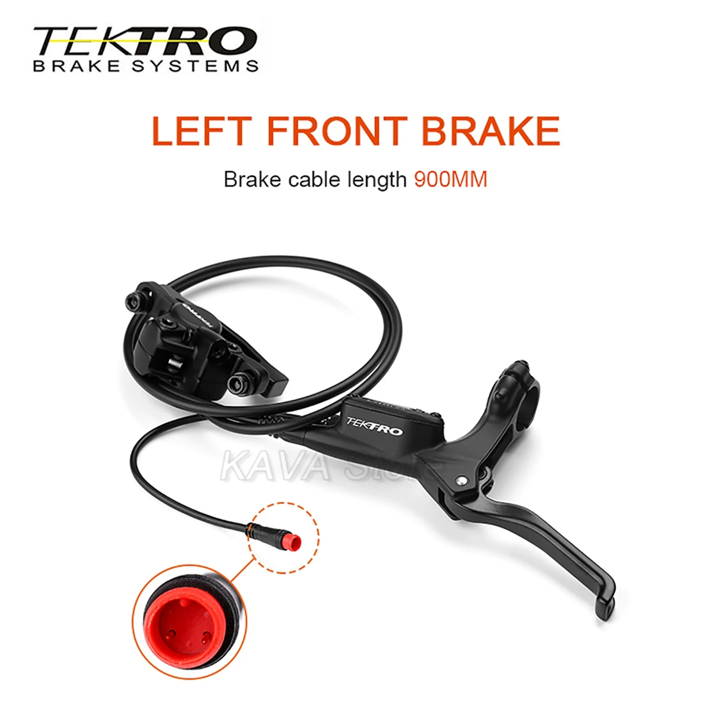 Фото Tektro E350 Гидравлический дисковый тормоз Ebike 2-контактный рычаг выключения питания Правый суппорт Электрический велосипедный дисковый тормоз Тормоза для электронного велосипеда №3