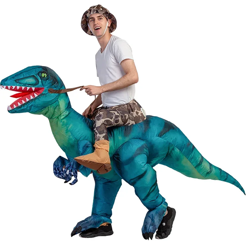 Костюм-талисман Velociraptor T Rex надувной для взрослых, аниме косплей, динозавр, подарок на день рождения для мужчин и женщин