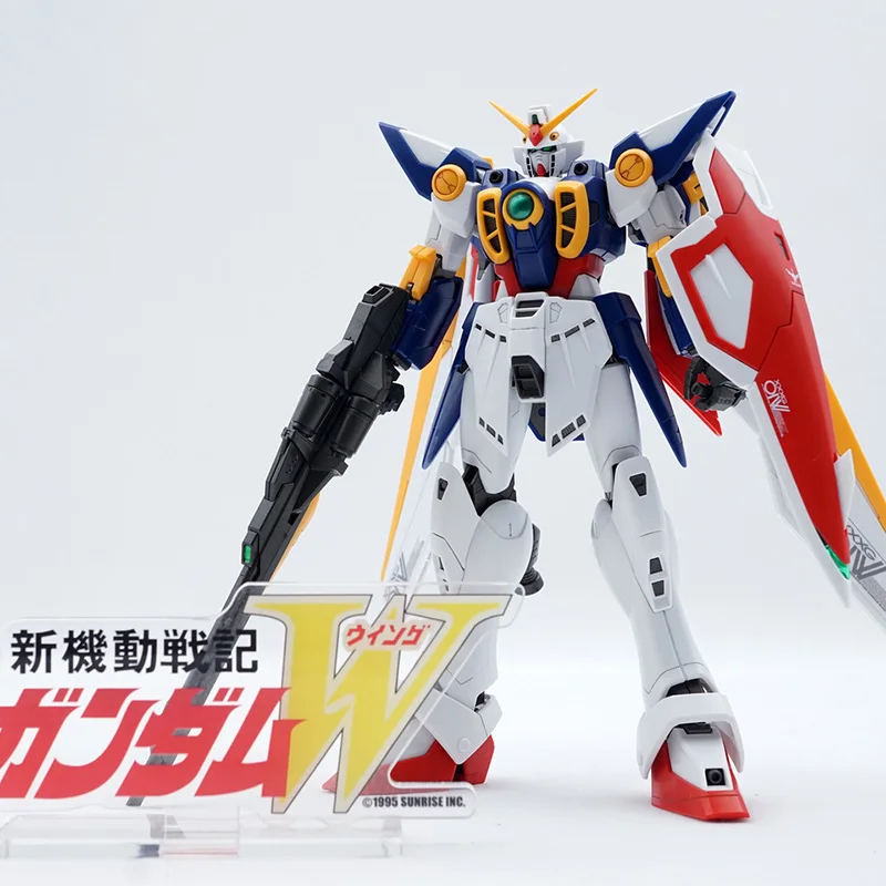Фото Bandai оригинальный MG 1/100 pb limit WING GUNDAM модель комплект аниме экшн-истребитель в сборе модель игрушка в подарок для детей №2