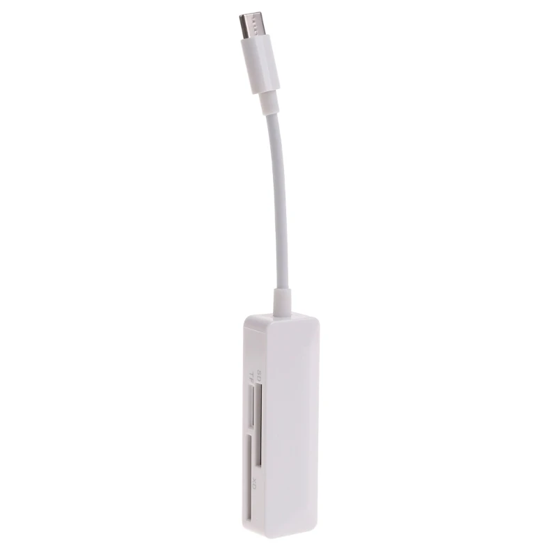Фото Универсальный кард-ридер 3 в 1, высокоскоростной кард-ридер XD TFSD, USB C, конвертер для мобильных телефонов, ноутбуков №4
