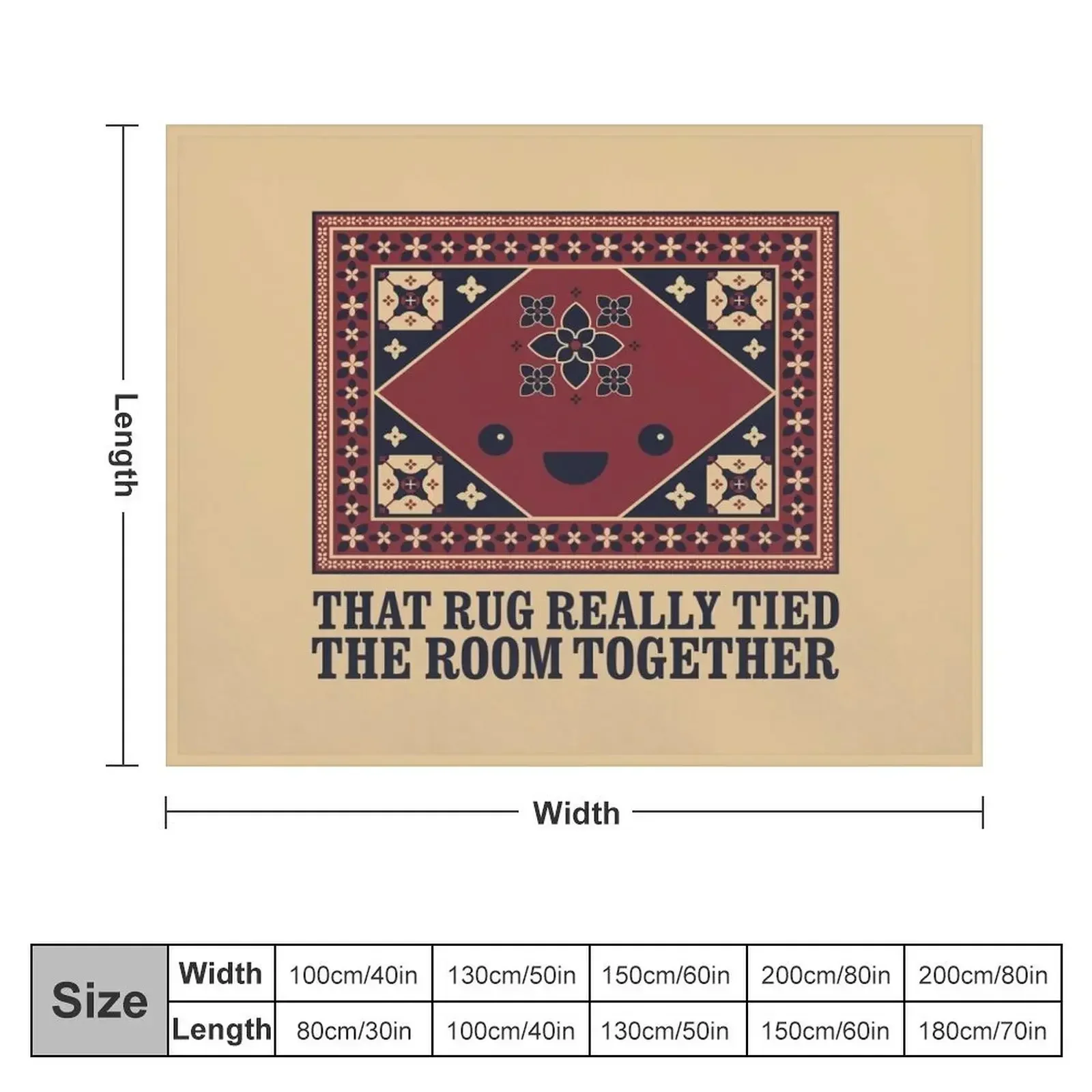 Фото The Big Lebowski - Ковер - That Rug Really Tied The Room Together Плед для зимы Пляжные одеяла №3