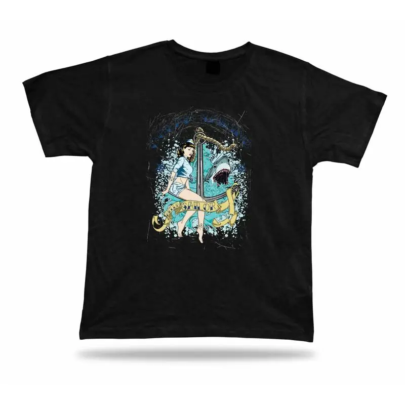 Ocean Sailing Hello Sailor Wild Anchor уникальный дизайн футболки подарок на день рождения
