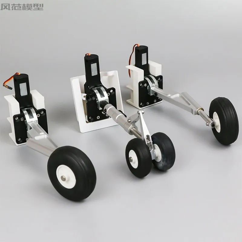 Фото Flyfans Eagle Lion Jas-39 Шасси Металлический амортизатор Шасси Электронное выдвижное шасси с червячной передачей №4