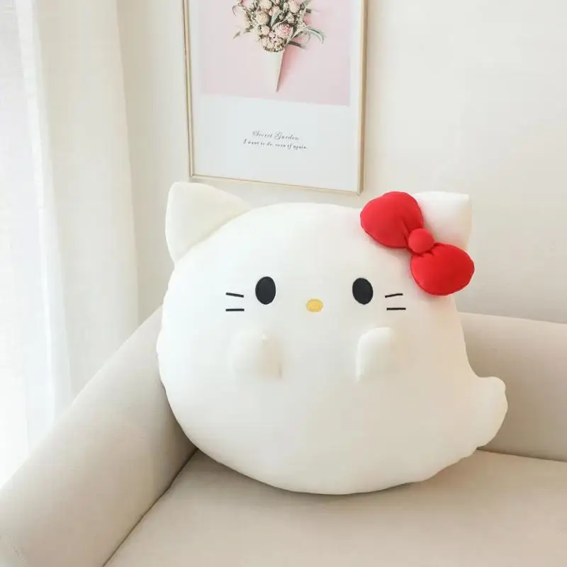 Плюшевая набивная подушка Hello Kitty Sanrio Kuromi в форме призрака, диванная подушка в стиле корикоричной, My Melody, полако, Набивная игрушка, подарок на день рождения