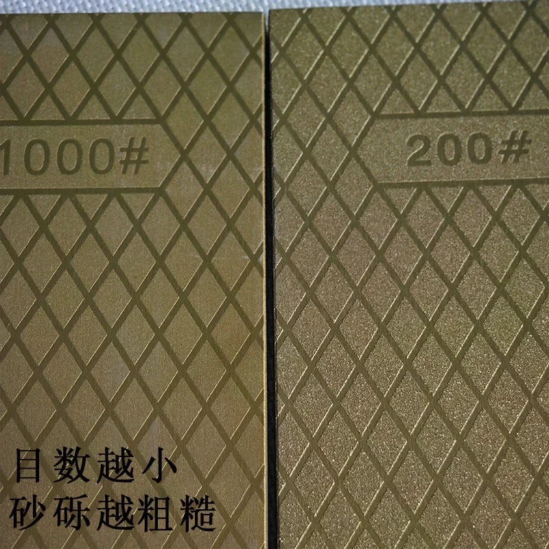 Новая большая золотая точильная пластина 200*70*8 мм с более износостойким алмазным точильным камнем, точилка для кухонных ножей, точильный камень Кухня, столовая и бар