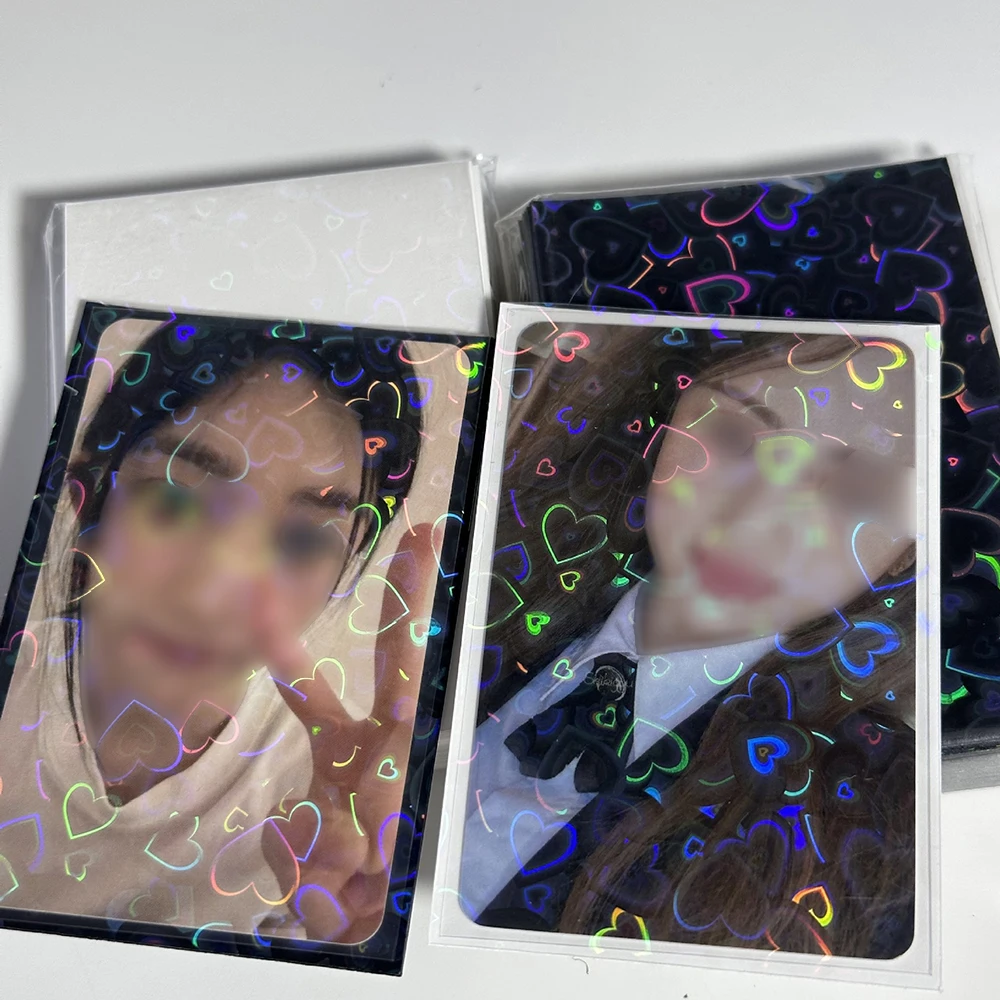 50 шт./упаковка, блестящие цветные Чехлы для фотографий