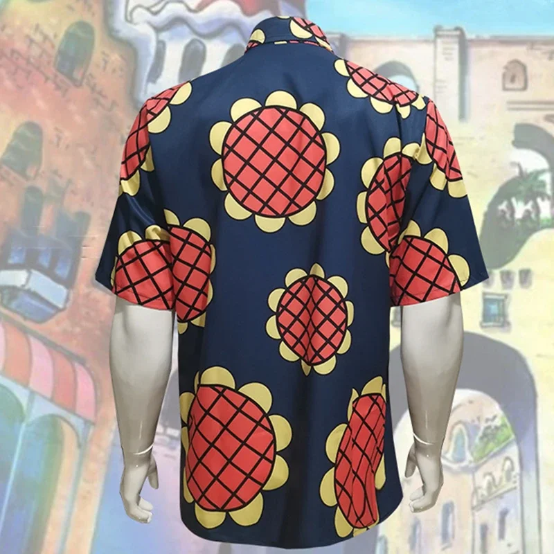 Disfraz de Anime Monkey D Luffy para hombre, camiseta de манга corta с принтом de girasol, informal, para playa y verano (art.: 3920c4d8e2081) - 3920c4d8e2081