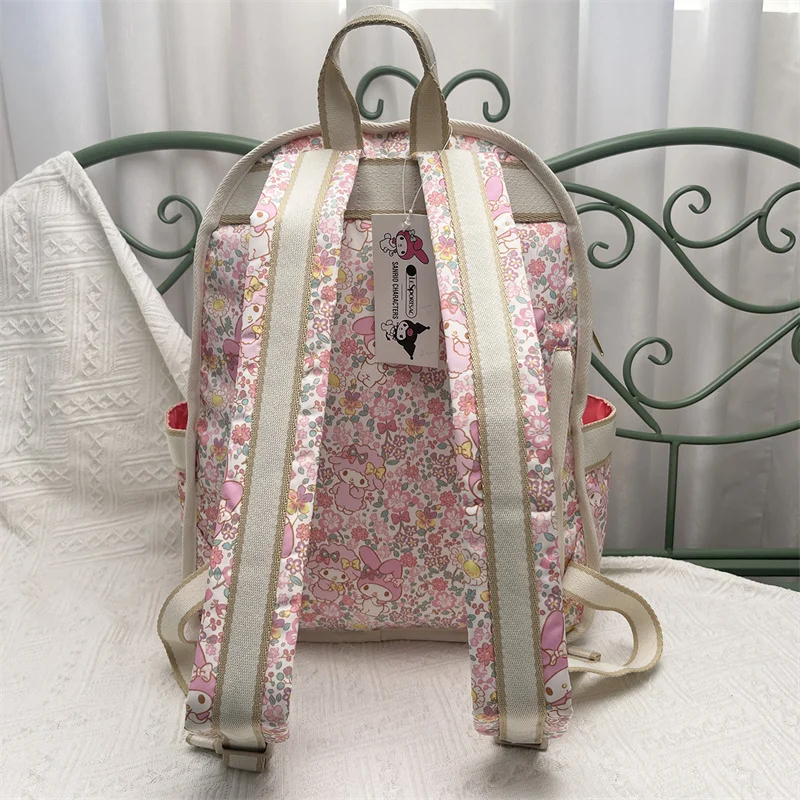 Фото Рюкзак Lesportsac, 3747, мультяшный Mymelody, Питер, кролик, Мумин, Мари, кот, Дамбо, Микки Маус, 41*33*12 см, школьный портфель, сумка-мессенджер №5