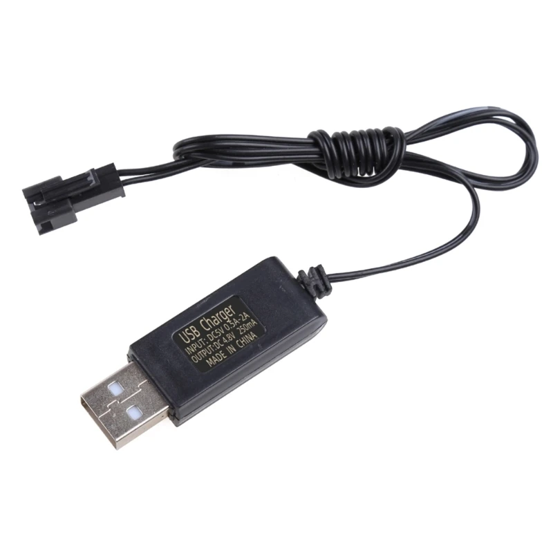 Фото 4,8 В 250 мА USB-кабель адаптера питания для зарядного устройства с разъемом SM 2P для никель-кадмиевой батареи RC для №4