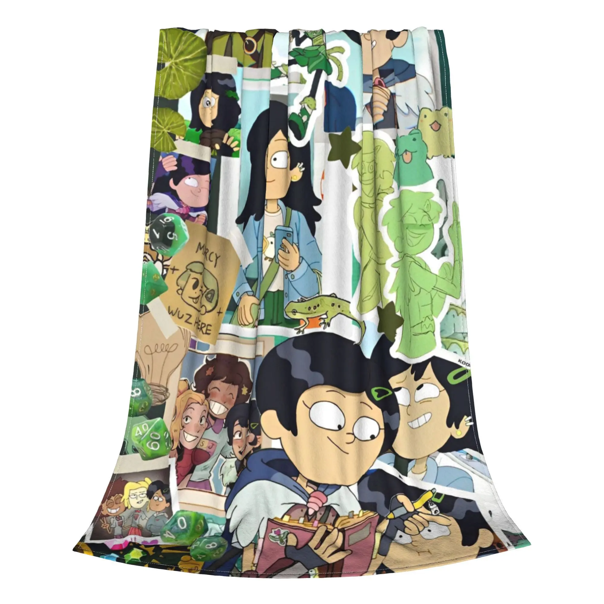 Фото Amphibia Marcy Wu Knitted Blankets Fleece Magic Cartoon Advanture Lightweight Throw Blankets for Outdoor Bedding Quilt №4