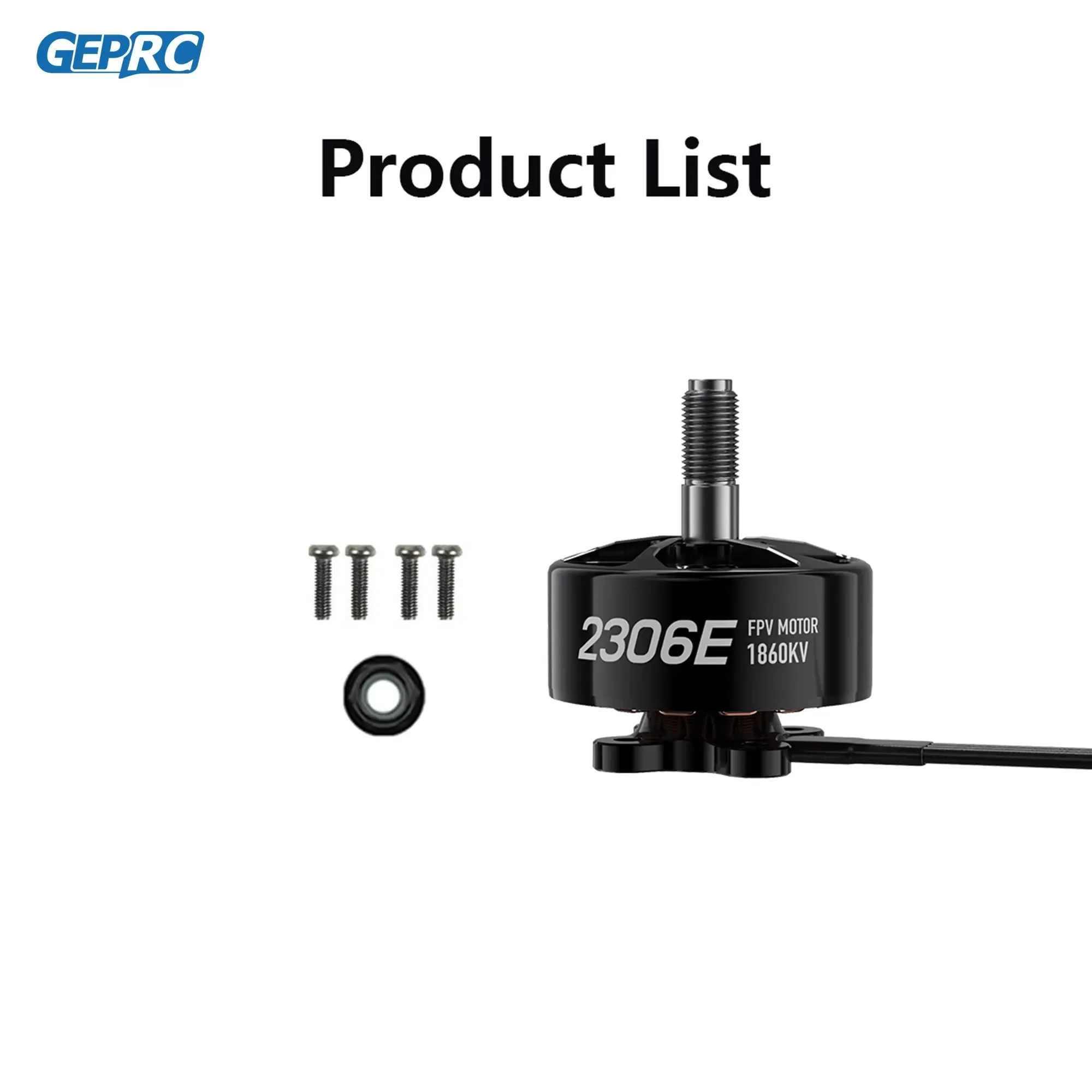 4 шт. GEPRC SPEEDX2 2306E двигатель высокой мощности с высоким рассеиванием тепла, совместимый ESC 40A для 4-5-дюймовых четырех FPV гоночного мультикоптера