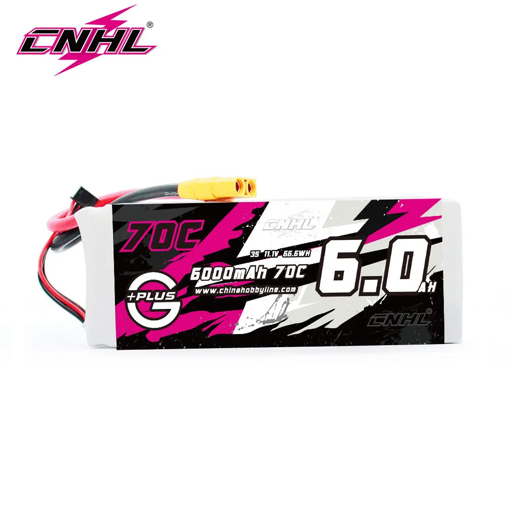 Аккумулятор CNHL Lipo 3S 11,1 В, 6000 мАч, 70C G + PLUS с разъемом XT90 для радиоуправляемого автомобиля, самолета, вертолета, Jet Edf Speedrun, грузовика, багги, труг...