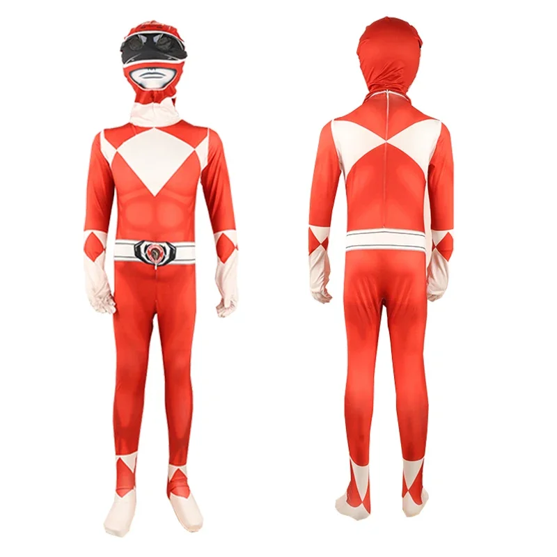 UU9 для детей и взрослых Power Samurai Sentai Shinkenger Rangers костюм супергероя косплей костюм зентай на день рождения комбинезон маска¥wE4