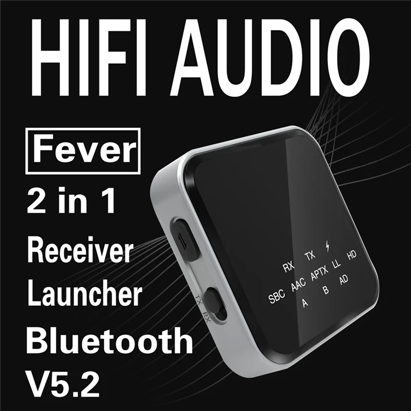 Фото 2 в 1, HiFi Bluetooth 5,2 HD-передатчик, приемник, беспроводной 3,5 мм AUX оптический адаптер для автомобильной ТВ-стереосистемы №5