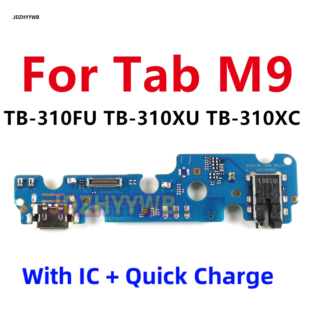 Для Lenovo Tab M9 TB-310FU TB-310XU TB310XC TB310FU USB-разъем для зарядки, порт для док-станции, плата зарядного устройства, гибкий кабель 10 Вт