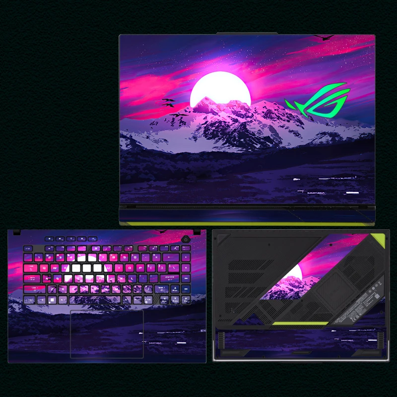 Оригинальные наклейки для нового ASUS ROG Strix Scar 16/18 G634J G834J, виниловые наклейки для ROG Strix G16 G17 G18 G614J G814J G713P G733P, наклейки