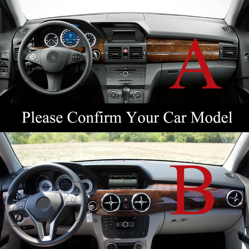 Фото Чехол для приборной панели Mercedes Benz GLK X204 GLK280 GLK300 GLK350 2009-2015, коврик, ковер, солнцезащитный козырек, Кожаная подушка в стиле ретро №2