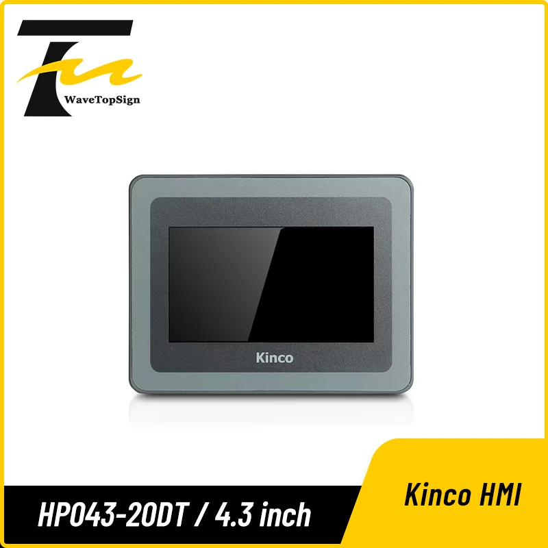 Kinco HP043-20DT HMI PLC «все в одном», 4,3-дюймовый сенсорный экран с программируемым контроллером, встроенная панель DI9 DO9 2AI RS485