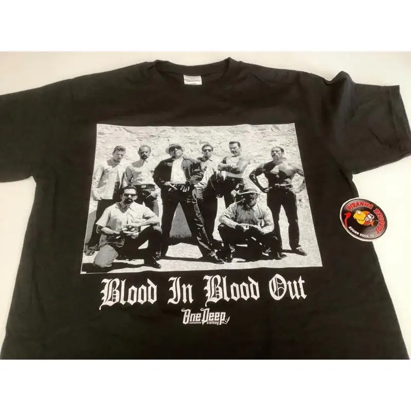 Черная футболка Blood In Out La Onda, маленькая, 4XL, One Deep Piranha Records