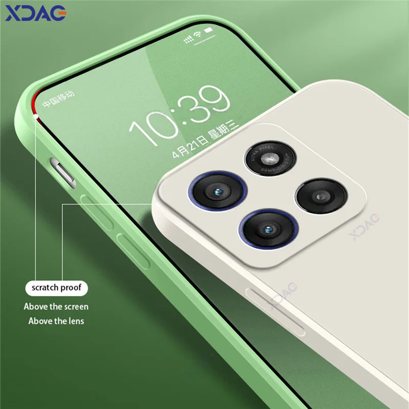 Фото Чехол для мобильных телефонов Candy для Motorola Moto G66 G66J, японская защита камеры MotoG66, мягкий модный чехол, квадратный жидкий силиконовый чехол №3