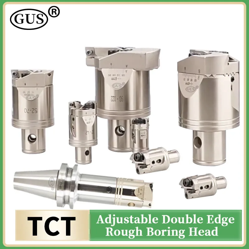 Регулируемая расточная головка TCT с двойной кромкой 20-25 25-33 32-42 40-54 52-70 Расточная головка BT30 BT40 LBK Подходит для CCMT 060204   Вставки
