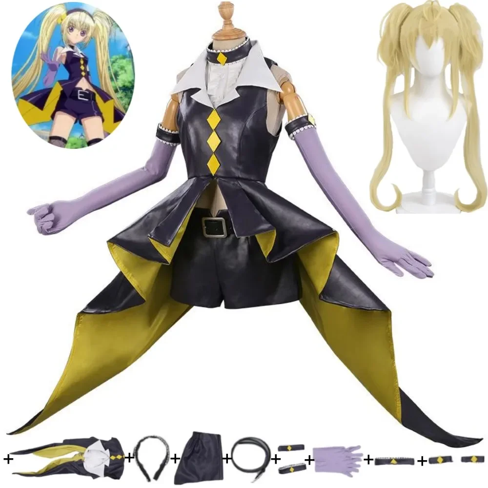 Аниме Shugo Chara Tsukiyomi Hoshina Utau Dark Jewel Косплей Костюм Парик Топ Шорты 2025 Хэллоуин Карнавальная Вечеринка Сексуальный Женский Костюм
