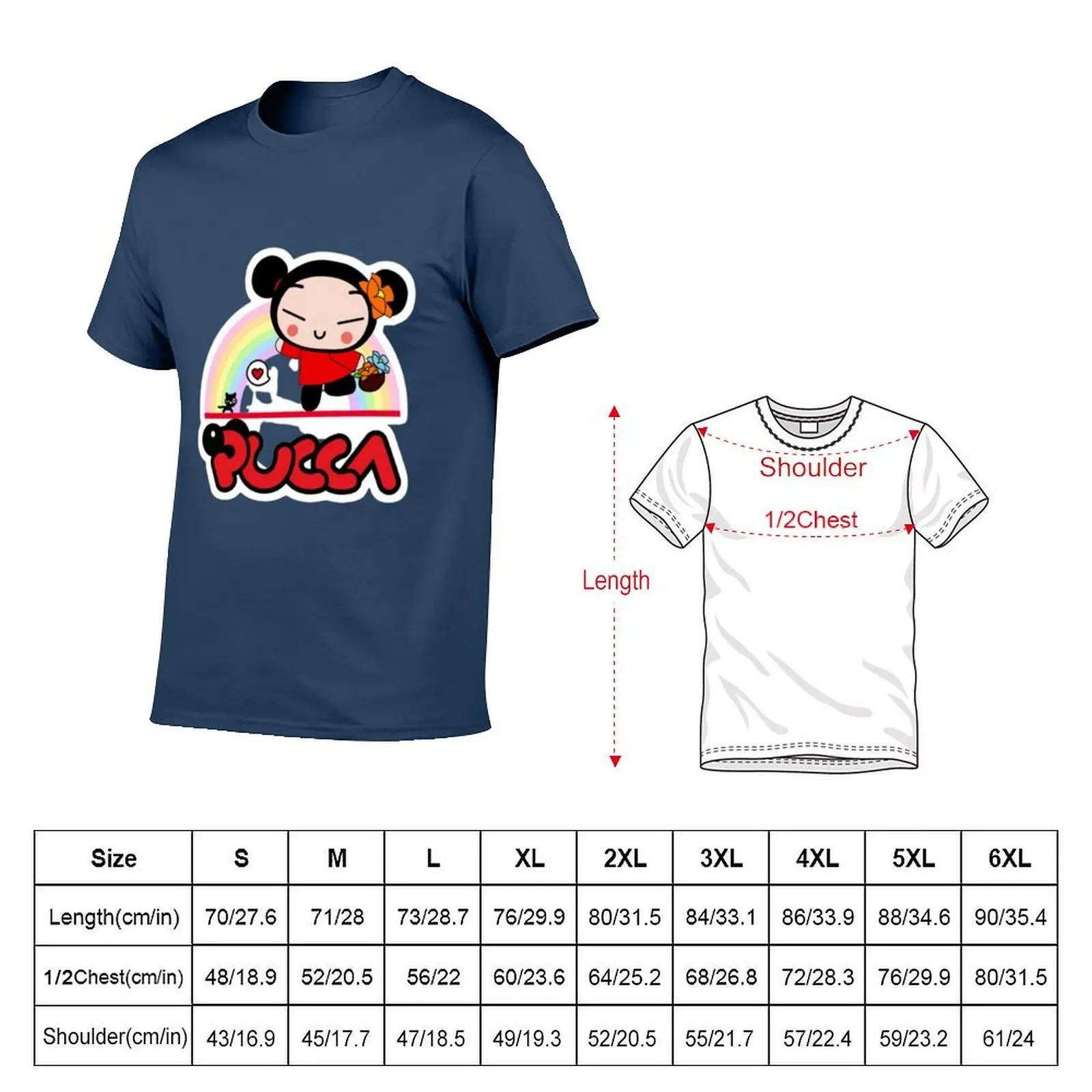 Футболка Pucca And Garu, мужские хлопковые футболки с принтом, футболки высокого качества, футболка из 100% хлопка (art.: 3920d25aa86f6) - 3920d25aa86f6