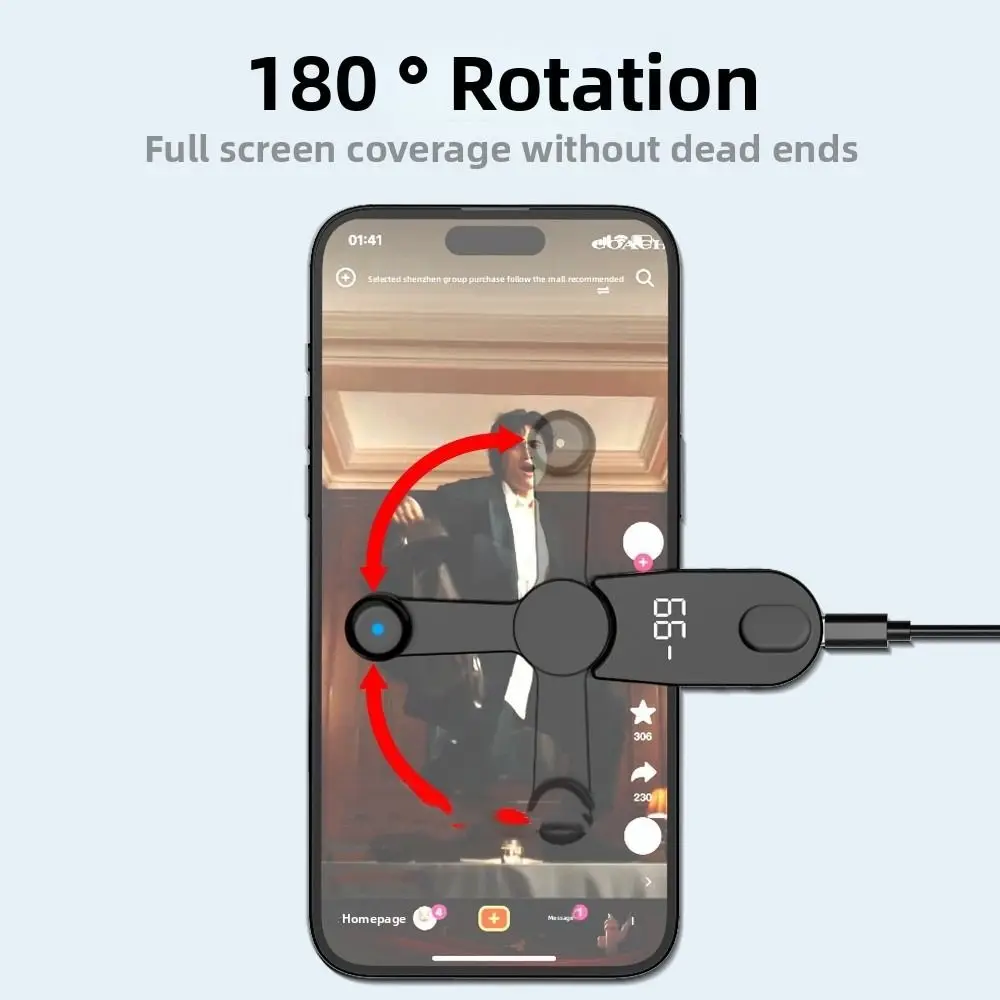 Автоматический кликер с быстрым щелчком экрана, USB-интерфейс, ABS, электрический автоматический переворачиватель страниц, мини-физическое устройство для щелчка пальцев, сотовый телефон