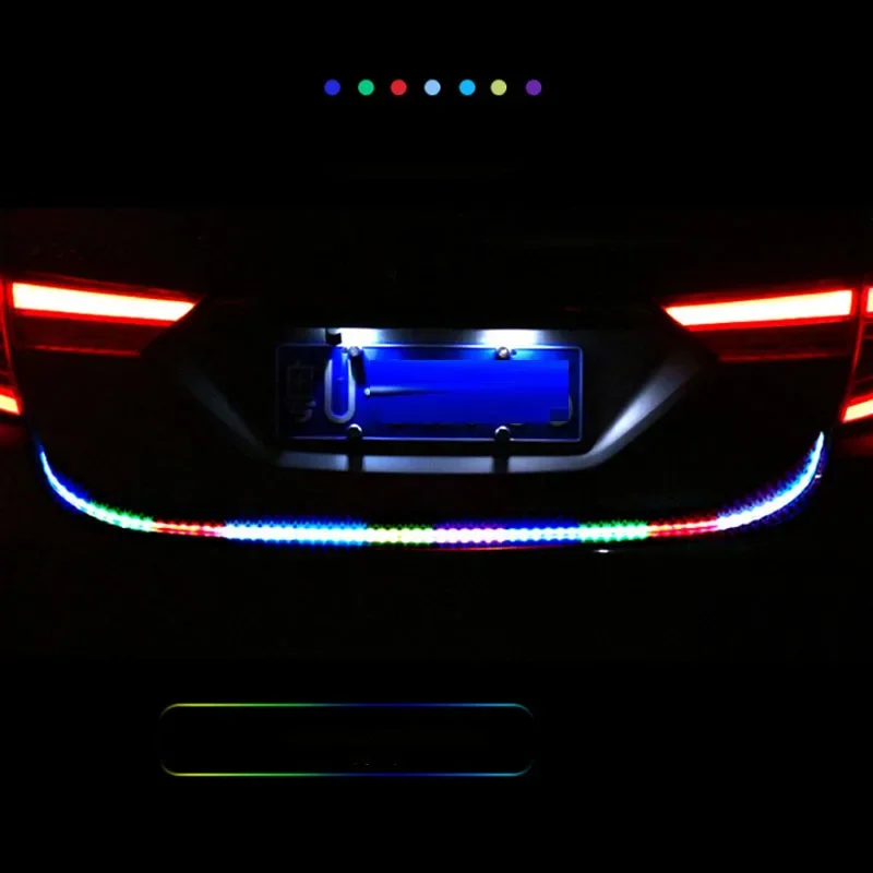 Для Geely Geometry C 2024 2025 2022 Автомобильный багажник 12 В Тормозной указатель поворота Динамический стример Обратное предупреждение Светодиодные полосы Товары