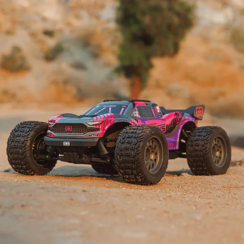 Фото 1/10 RC Rock Crawler Car VORTEKS 4X4 223S BLX БЕСЩЕТОЧНЫЙ стадион с дистанционным управлением Высокоскоростные автомобили RTR с DSC Purple ARA430 №5