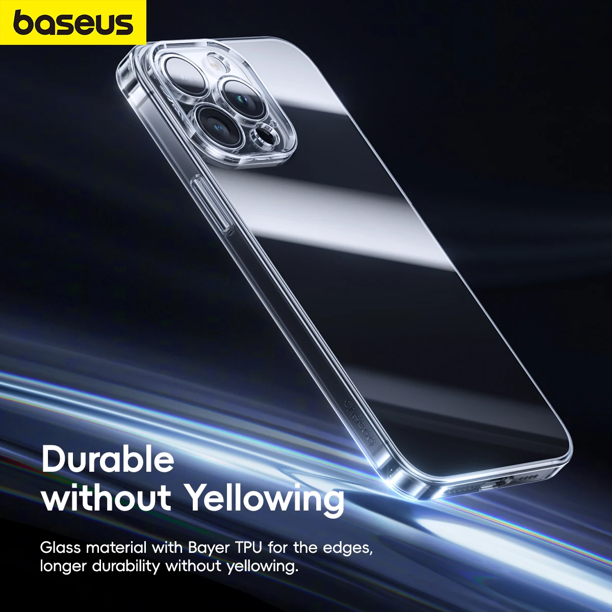 Прозрачный чехол Baseus для iPhone 15 Pro iPhone 15 Pro Max iPhone 15 Plus, Жесткий ПК, прозрачный защитный чехол